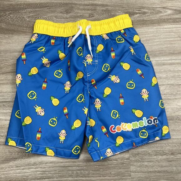Cocomelon "JJ" Boys‎ 2 Pc Rash Guard Set 4T-Short Sleeve Top-Swim Shorts - Picture 8 of 14